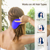 Detangling Brush Purple - Top-Down View