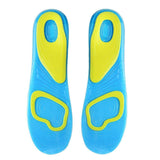2x Men's Gel Insoles, Arch Support Pads, Large - Front View