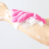 LIVING TODAY Exfoliating Gloves Pink - Side View