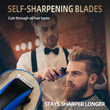 Pro Style 10Pcs Hair Cutting Kit - Close-Up Angle