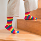 8 Pairs Fashion Novelty Funny Socks one Size 5-13 Men and Women Socks #3 - 45-Degree Angle