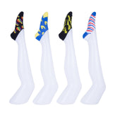8 Pairs Unisex Novelty No Show Sock Cotton #1 - Side View