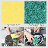 Kitchen Sponge Sourers 10Pcs - Side View