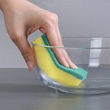 Kitchen Sponge Sourers 10Pcs - Top-Down View
