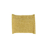8PK Non Scratch Mesh Sponge Metallic Silver and Gold - 45-Degree Angle