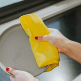 6PK Spiffy 30cm Labelled Microfibre Cloths - Front View