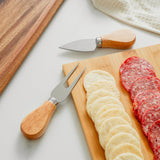 Clevinger Avalon 4 Piece Wood Handle Cheese Knife Set - Side View