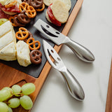 Clevinger Smiley 4 Piece Stainless Steel Cheese Knife Set - Side View
