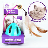 Pet Love Funny Tumbler Cat Feather Toys - Front View