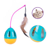 Pet Love Funny Tumbler Cat Feather Toys - Side View