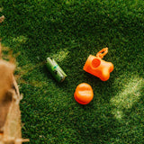 LIVINGTODAY Pet Dog Poop Dispenser and 15 Biodegradable Unscented Waste Bags - Front View