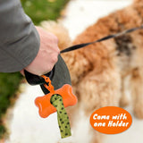 LIVINGTODAY Pet Dog Poop Dispenser and 15 Biodegradable Unscented Waste Bags - Side View