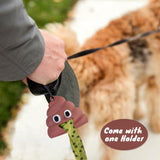 LIVINGTODAY Pet Dog Poop Dispenser and 15 Biodegradable Unscented Waste Bags - Side View