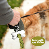 LIVINGTODAY Pet Dog Poop Dispenser and 45 Biodegradable Unscented Waste Bags - Side View