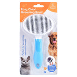 Easy Clean Pet Grooming Brush - Top-Down View