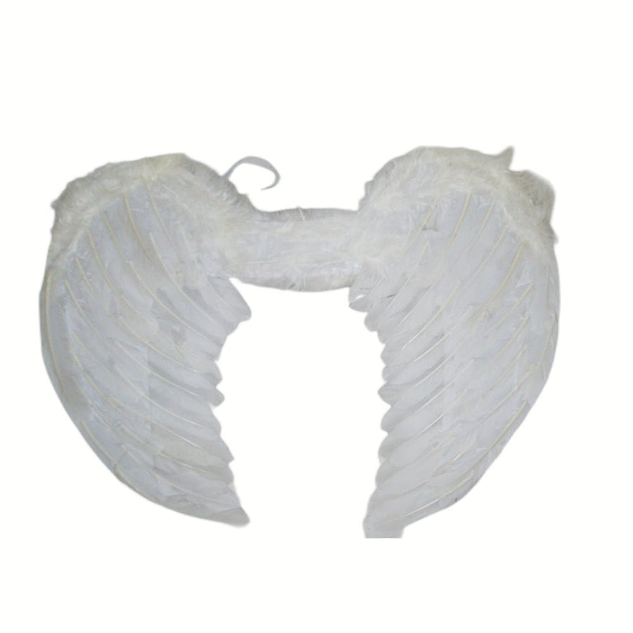 Large feather angel wings assorted colours - Black