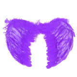 Large feather angel wings assorted colours - Blue - Extra Image