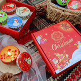 4 Pcs of Scented Candle Tinplate Jar Wax Plant Candle Christmas Gift - Front View