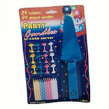 4 Sets of Party candles with Cake server sets - Side View