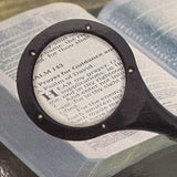 LED Hand-Held 66mm Magnifying Glasses with high brightness - Front View