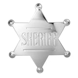 METAL SHERIFF BADGE ASSORTED COLOURS - Bronze - Side View