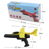 2x Ejection Foam Plane Toy Outdoor Sport with Light Safe for Children Birthday Gift - 45-Degree Angle
