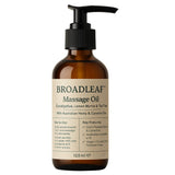 Premium Broadleaf Hemp & Camelina Massage Oil with Australian Essentials - Front View