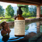 Premium Broadleaf Hemp & Camelina Massage Oil with Australian Essentials - Top-Down View