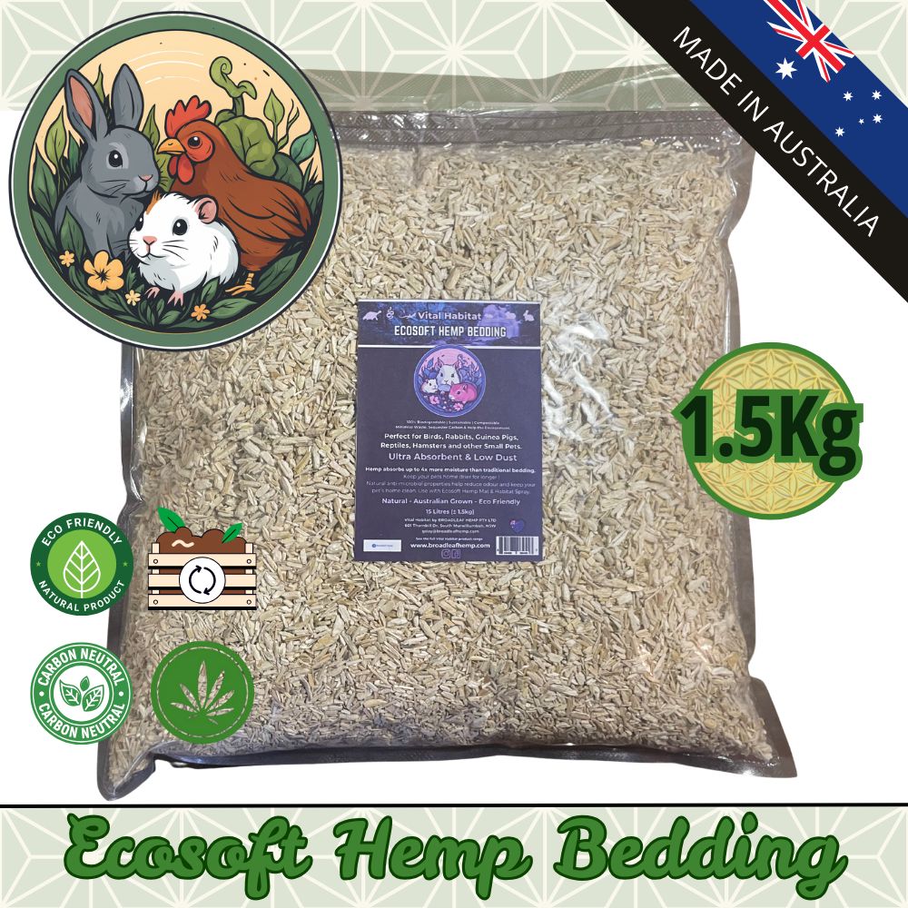 Ecosoft - Natural Hemp Bedding | 10L ?1.5kg