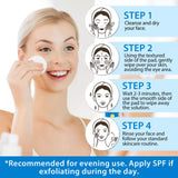 ALIVER Glycolic acid pads with vitamins B3,B5 & C,E 40 PADS - Side View