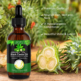 Black Castor Oil (2.02 fl oz), Jamaican Organic Regrowth Treatments - Side View