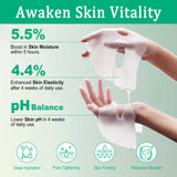collagen Real Deep Facial Sheet Mask for Women Deep Moisturizing Overnight Sleeping - Side View