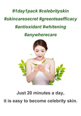 Farmstay Korean Greentea Seed Hydration Facial Mask Sheet(Pack of 10) - 45-Degree Angle