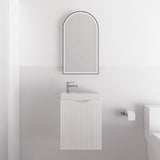 450*250*550mm Vienna Matt White Wall Hung Mini Vanity - Front View