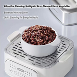 Hoper Layer Multifunctional Three-layer Stainless Steel Steamer AU Modeal - Top-Down View