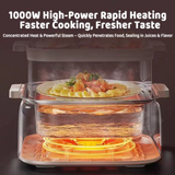 Hoper Layer Multifunctional Three-layer Stainless Steel Steamer AU Modeal - Close-Up Angle