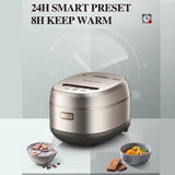 Hoper Layer 4L Electric Rice Cooker IH Heating Zero Coating Non-stick Technology - Front View