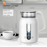 Hoper Layer Insulation Electric Kettle 1.5L 1500W Water Boiler K15-G1 - Side View