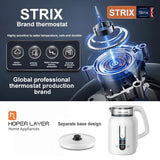 Hoper Layer Insulation Electric Kettle 1.5L 1500W Water Boiler K15-G1 - Low Angle