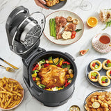 Hoper Layer Multi-functional 2 in 1 air fryer & smokeless BBQ grill  KZ-50 - Side View