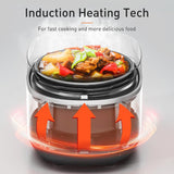 Joyoung Induction Heating Pressure Cooker 5L Double Liner Pot AU Version - Low Angle