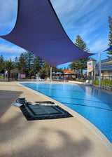 Alfresco 1.8m x 1.8m Recycled Poly Camping Mat - Top-Down View