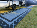 Alfresco 3m x 1.8m recycled poly mat - Top-Down View