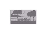 Caravan Camping 3m x 1.8m recycled mat - Top-Down View