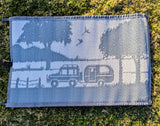 Caravan Camping 3m x 1.8m recycled mat - 45-Degree Angle