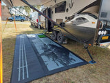 Country Grey 3m x 1.8m recycled mat - Front View