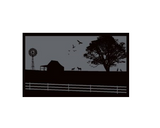 Country Grey 6m x 2.4m recycled poly mat - Front View
