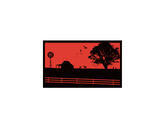 Country Orange 3m x 1.8m recycled poly mat - 45-Degree Angle