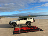 Country Orange 6m x 2.4m recycled mat - Side View