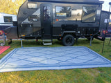 Diamond 1.8m x 1.8m recycled poly mat - 45-Degree Angle